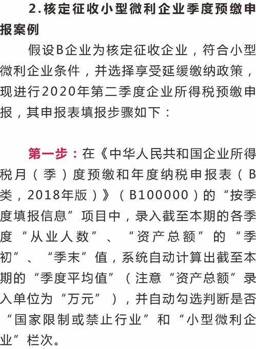 如何延缓缴纳2020年小型微利企业所得税 图表详解